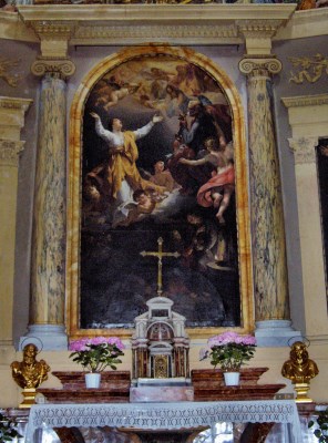 로마의 성녀 푸덴시아나의 영광_by Bernardino Nocchi_in the church of Santa Pudenziana_Rome.JPG